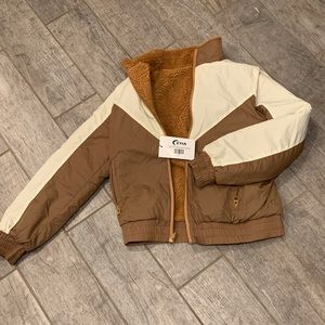 Zyia Camel Fleece Reversible